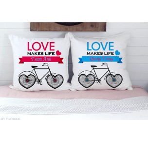 V-055 Gối đôi xe đạp tình yêu